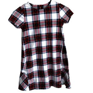 Vineyard Vines Nantucket Tartan Girls Dress Size Small 8-10 Red White